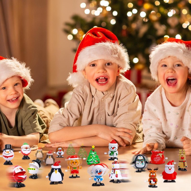 Max Fun 30pcs Christmas Wind Up Toys Stocking Stuffers for Kids Christmas Party Favors Bulk Christmas Goody Bag Filler - Image 5